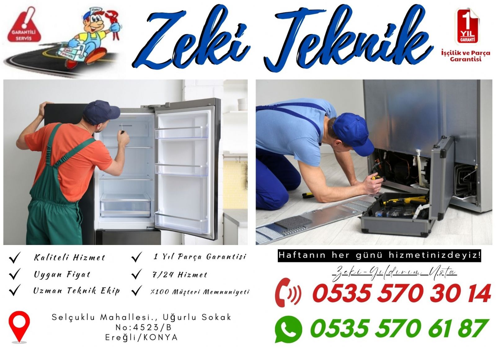 Ereğli Buzdolabı Teknik Servisi